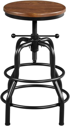 Adjustable bar stool brown - bar,